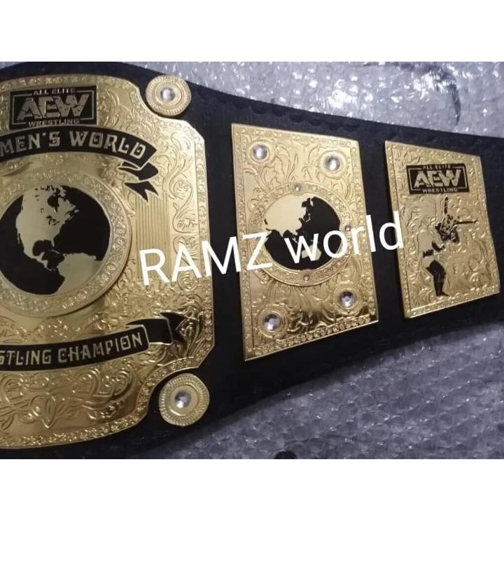 New AEW Women Wrestling Championship Replica Belt Adult Size 2mm Or 4mm Brass Plates