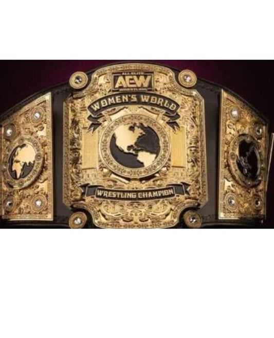 New AEW Women Wrestling Championship Replica Belt Adult Size 2mm Or 4mm Brass Plates