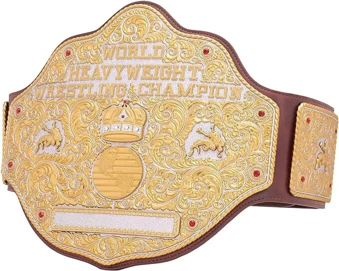 BIG GOLD World Heavyweight Championship Replica Tittle Belt 2mm Or 4mm Brass