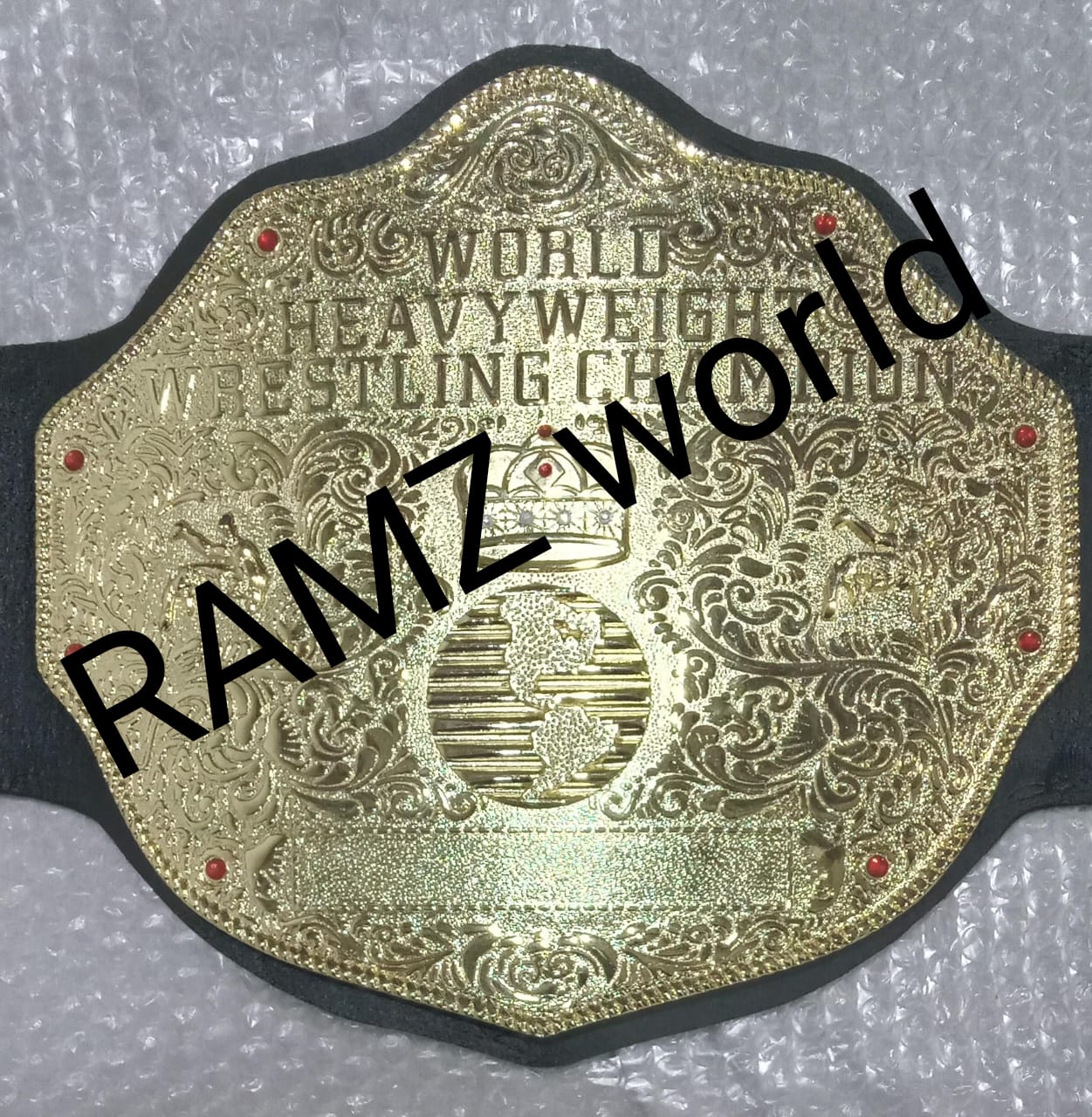 New BIG GOLD World Heavyweight Championship Replica Belt 4mm DieCasting