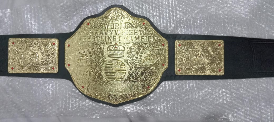 New BIG GOLD World Heavyweight Championship Replica Belt 4mm DieCasting