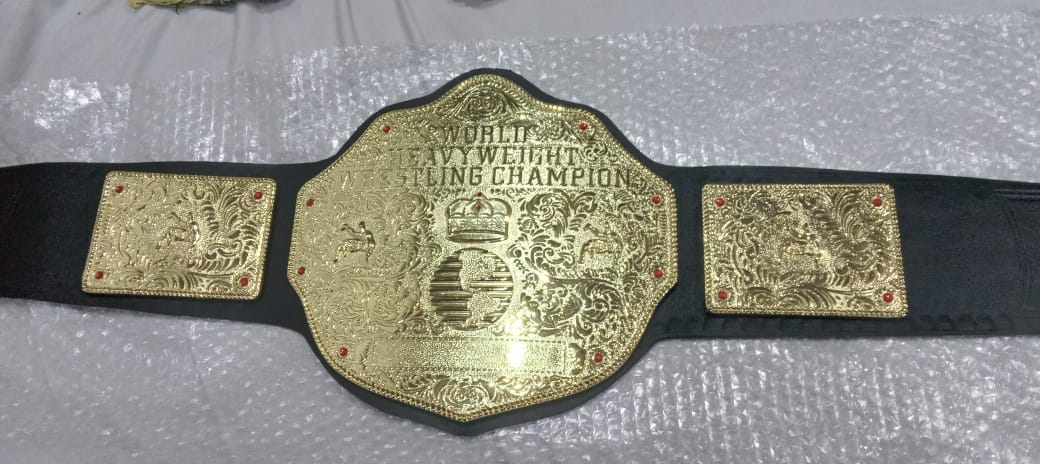 New BIG GOLD World Heavyweight Championship Replica Belt 4mm DieCasting