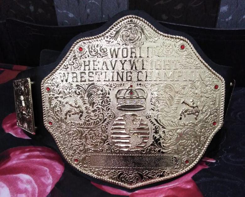 New BIG GOLD World Heavyweight Championship Replica Belt 4mm DieCasting