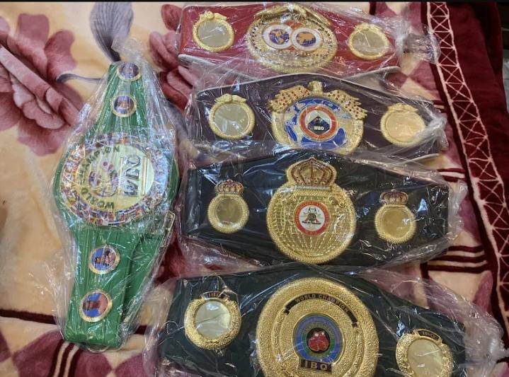 Boxing Belt Set Wbc,Ibo,Ibf,Wbo,Wba World Boxing Championship Replica Belt