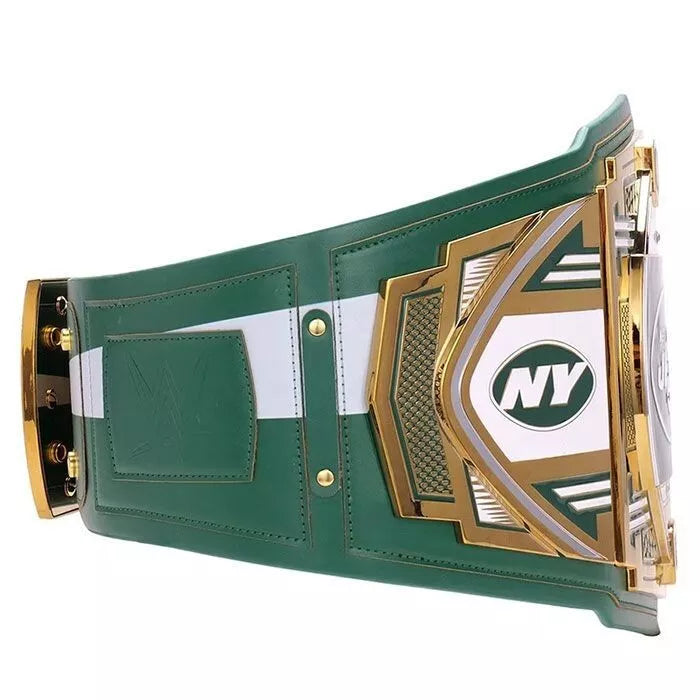 New York Jets Championship Wrestling Replica Belt American Football Fans 2mm Or 4mm Brass