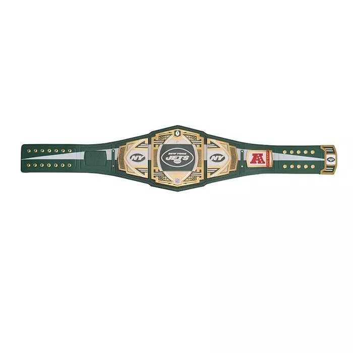 New York Jets Championship Wrestling Replica Belt American Football Fans 2mm Or 4mm Brass