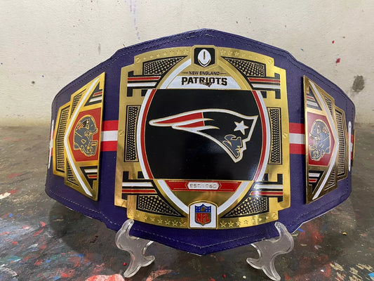 New England Patriots NFL Championship Title Replica Belt 2mm Or 4mm Brass