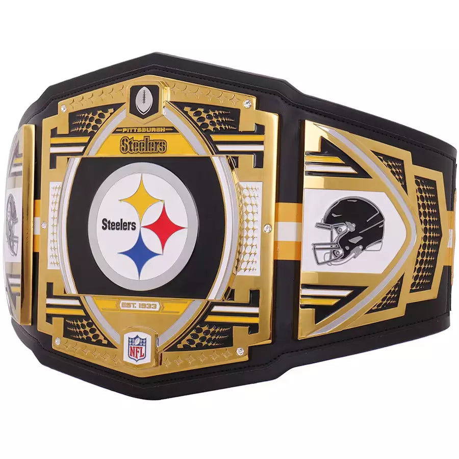 New NFL Pittsburgh Steelers Championship Replica Title Belt 2mm Or 4mm Brass Adult Size