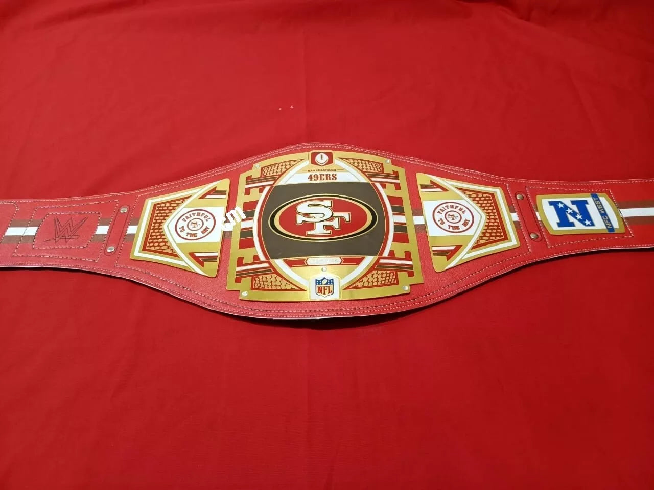 San Francisco 49ers Legacy Title Championship Replica Belt 2mm Or 4mm Brass