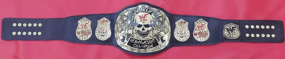 Smoking Skull Stone Cold World Heavyweight Championship Replica Belt 2mm Or 4mm